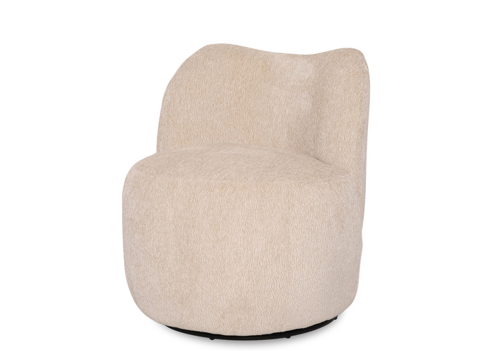 Fauteuil pivotant en tissu 4 coloris Martin –...