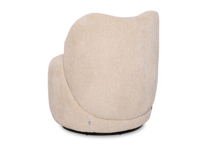 Fauteuil pivotant en tissu 4 coloris Martin –...