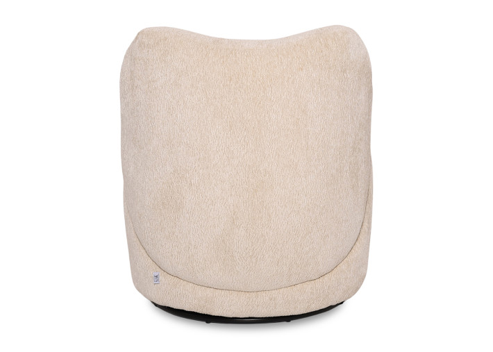 Fauteuil pivotant en tissu 4 coloris Martin –...