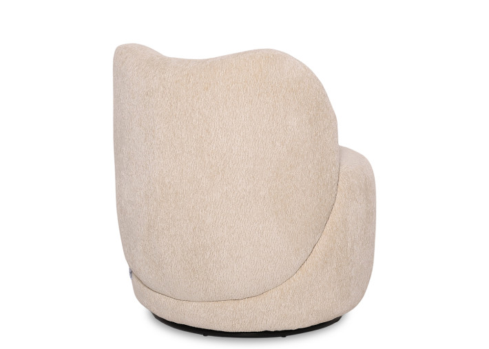 Fauteuil pivotant en tissu 4 coloris Martin –...
