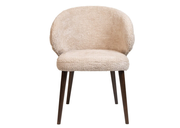 Chaise en tissu Earth avec accoudoirs Colette –...