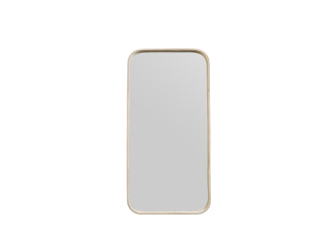 Miroir rectangulaire en daim beige Earth – Lake Maison Yak 2