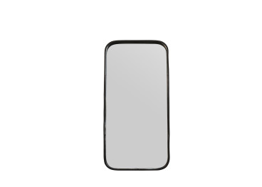 Miroir rectangulaire en peau de vache noire – Lake Maison... 2
