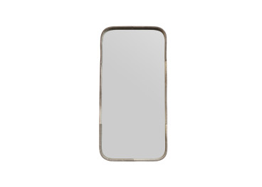 Miroir rectangulaire en peau de vache grise – Lake Maison... 2