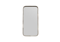 Miroir rectangulaire en peau de vache grise – Lake Maison Yak