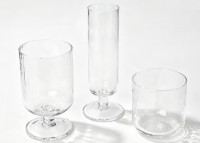 Flûtes à champagne Chiru transparentes ou fumées – Maison Yak