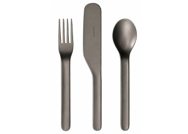 Set de 24 couverts anthracite KHAM – Maison Yak