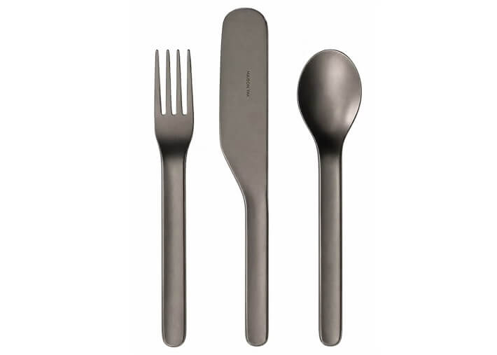 Set de 24 couverts anthracite KHAM – Maison Yak