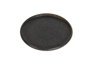 Assiettes rondes en céramique noire Pika – 2 tailles | Maison Yak