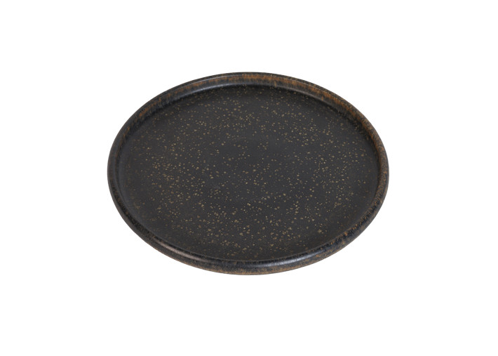 Assiettes rondes en céramique noire Pika – 2...