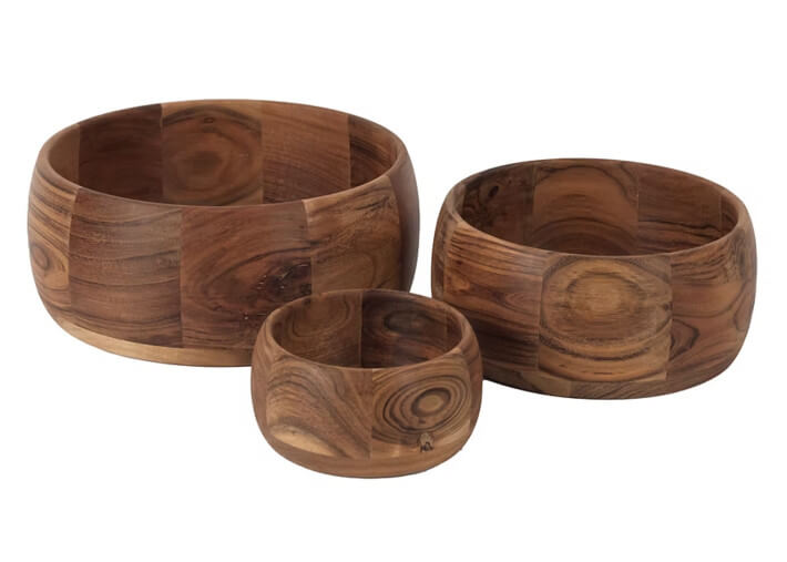 Bol saladier en acacia naturel Dzomo – 3...