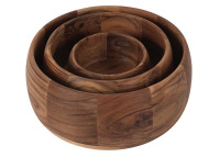 Bol saladier en acacia naturel Dzomo – 3 tailles | Maison Yak