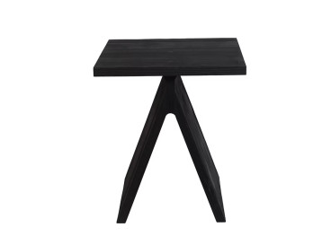 Table de chevet en pin massif noir Justin – Maison Yak 2