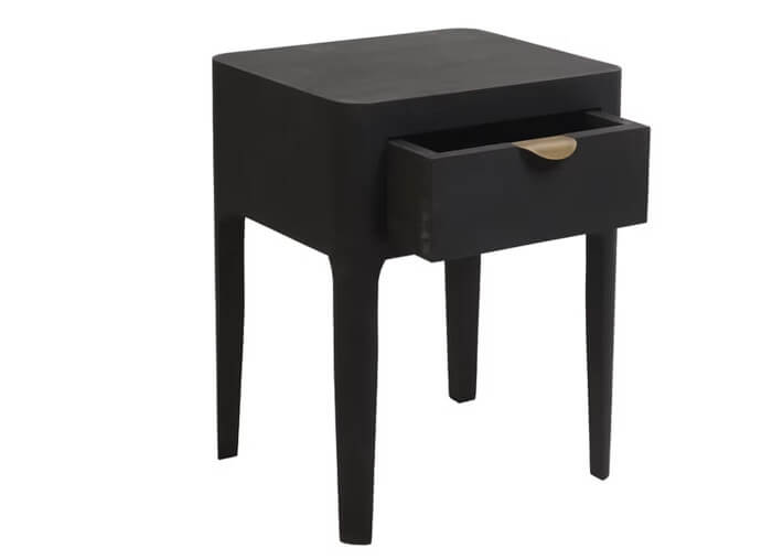 Table de chevet en chêne noir Ernest – Maison Yak