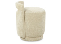 Pouf en tissu écru, marron ou Latte Jean – Maison Yak