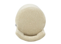 Pouf en tissu écru, marron ou Latte Jean – Maison Yak
