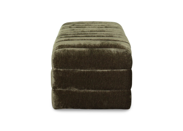 Banc en velours kaki ou datte Jules maison yak