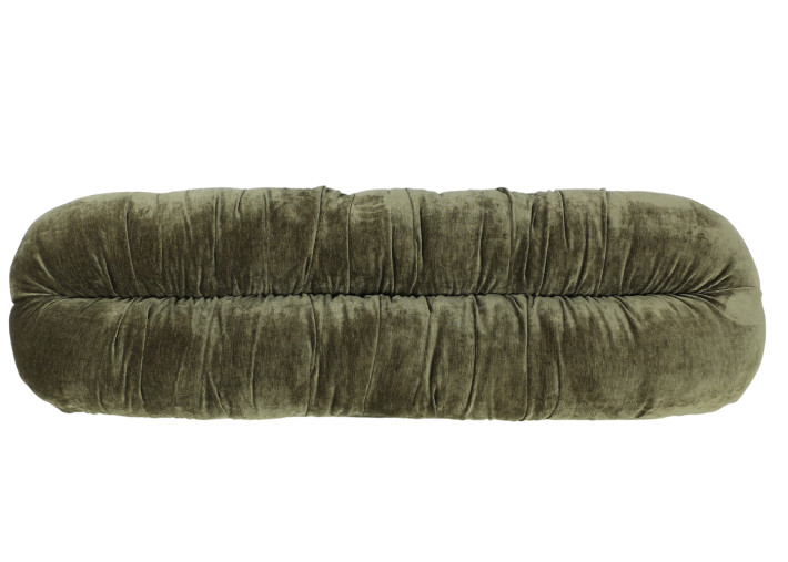 Banc coffre en velours kaki, Datte ou Latte...