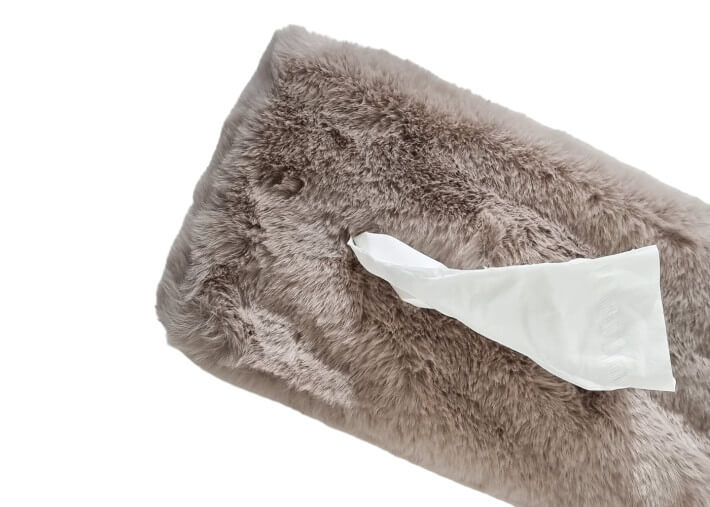 Porte boite de mouchoirs rectangle fausse...