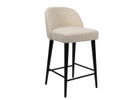 Tabouret de bar en tissu LHOBAS écru Henris – Maison Yak
