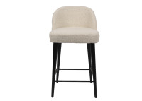 Tabouret de bar en tissu LHOBAS écru Henris – Maison Yak