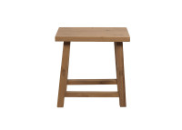 Tabouret en bois de chêne naturel ou noir Victor – 2 tailles – Maison Yak