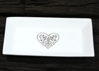 Set de 4 accessoires de salle de bain - Coeur par Catia Luca