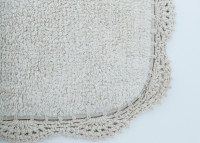 Tapis enfant écru en coton 100 x 150 cm – Miana Nattiot