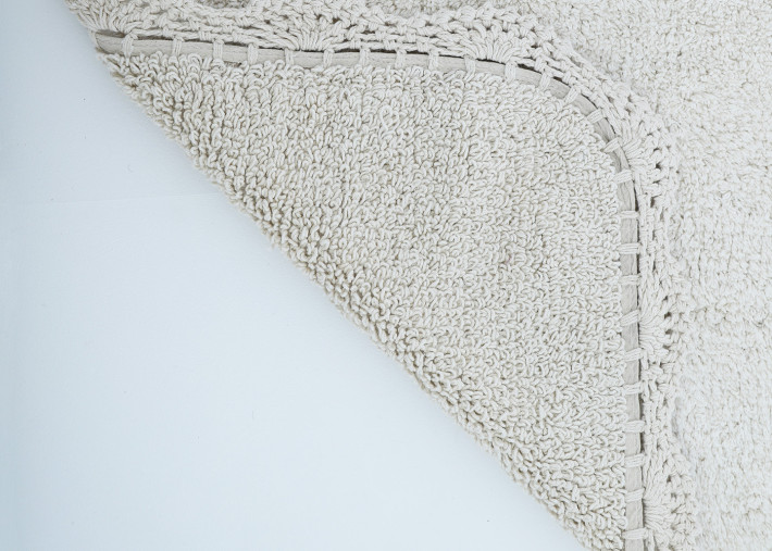 Tapis enfant écru en coton 100 x 150 cm – Miana...