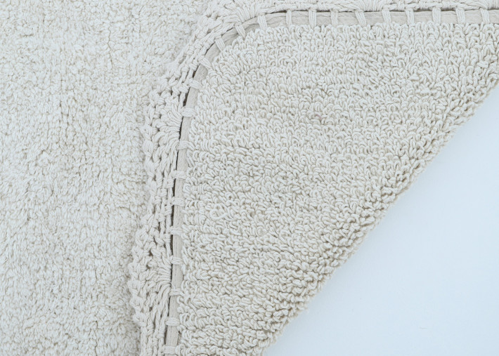 Tapis enfant écru en coton 100 x 150 cm – Miana...