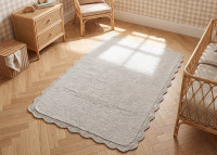 Tapis enfant écru en coton 100 x 150 cm – Miana Nattiot
