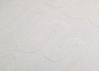 Tapis enfant blanc motif ondulé 120 x 170 cm – Olas Nattiot