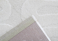 Tapis enfant blanc motif ondulé 120 x 170 cm – Olas Nattiot