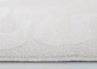 Tapis enfant blanc motif ondulé 120 x 170 cm – Olas Nattiot