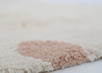 Tapis enfant rond naturel Ø 140 cm – Gentle Flora Nattiot