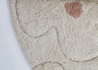Tapis enfant rond naturel Ø 140 cm – Gentle Flora Nattiot