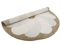 Tapis enfant rond crème Ø 120 cm – Elsa Nattiot