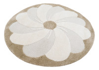 Tapis enfant rond crème Ø 120 cm – Elsa Nattiot