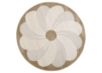 Tapis enfant rond crème Ø 120 cm – Elsa Nattiot