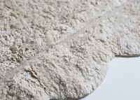 Tapis enfant ovale blanc naturel – Marisa Nattiot