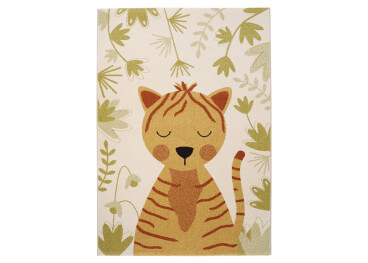 Tapis enfant motif rectangle tigre - Silly par Nattio