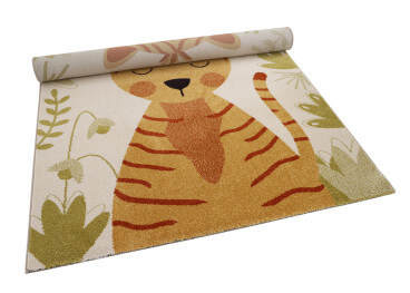 Tapis enfant motif rectangle tigre - Silly par Nattio 2