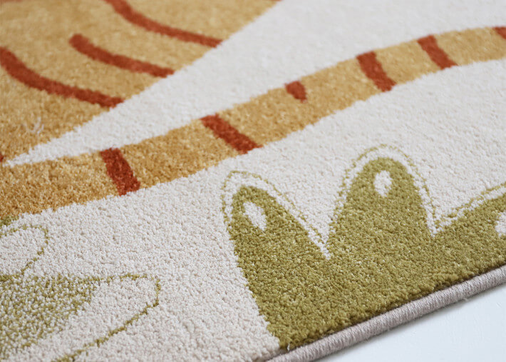 Tapis enfant motif rectangle tigre - Silly par...