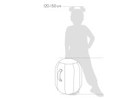 Pouf gonflable ergonomique Kapsul Sova – 4 coloris, 3 tailles – Vluv