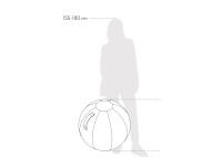 Pouf ballon idéal bureau Sova – 4 coloris – Vluv