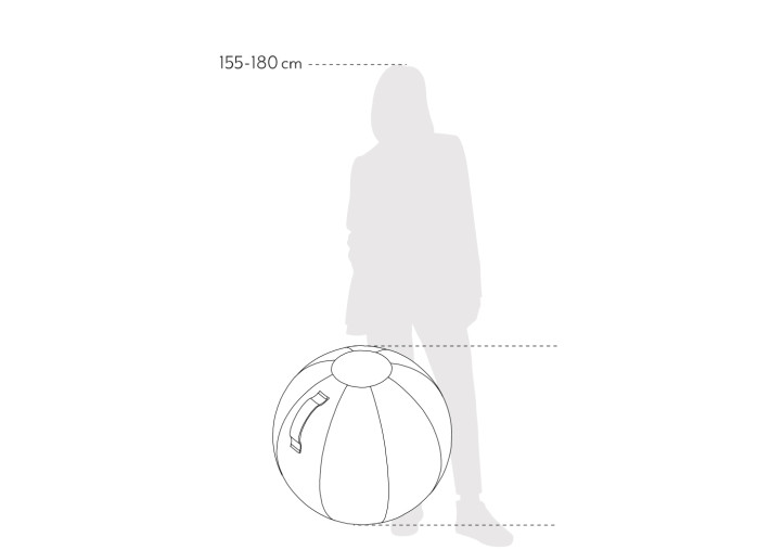 Siège ballon ergonomique effet cuir VEEL – 2...