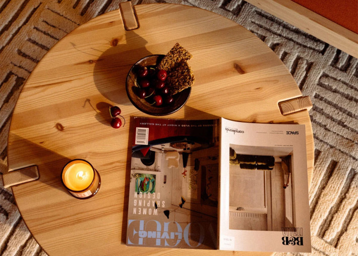 Table basse TUCK ronde avec rangement – Karup