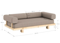 Canapé convertible Stay 3 coloris – Karup