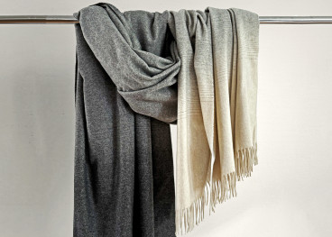 Plaid 100 % cachemire Carrara – Franz Barth par Eagle...