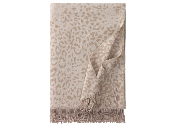 Plaid Sahara en cachemire et laine motif...